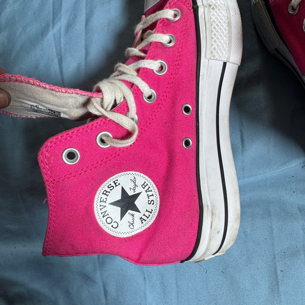 Converse Pink High-Top Sneakers